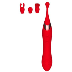 INTOYOU Stimulateur de clitoris Onax Double Pulse Rouge